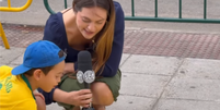 Garoto surpreende ao dar entrevista para o SBT Foto: Reprodu&ccedil;&atilde;o/Instagram