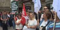 Greve geral paralisa Portugal em protesto contra reforma trabalhista e afeta voos, transportes e servi&ccedil;os p&uacute;blicos  Foto: Reprodu&ccedil;&atilde;o/Media Central/Youtube
