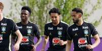 Jogadores da Sele&ccedil;&atilde;o Brasileira treinaram em New Jersey  Foto: Rafael Ribeiro/CBF