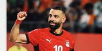 Salah comemora gol pela sele&ccedil;&atilde;o do Egito   Foto: Divulga&ccedil;&atilde;o/Sele&ccedil;&atilde;o do Egito