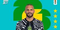 Weverton foi uma das grandes surpresas de Ancelotti para a Copa. Assim, vai para a segunda Copa  –  Foto: Rafael Ribeiro/CBF / Jogada10