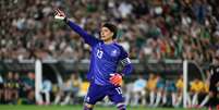 Guillermo Ochoa (M&eacute;xico) durante jogo contra a Austr&aacute;lia, no dia 30.05.2026. Foto: Associated Press/Alamy