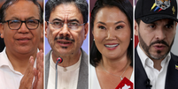 Os esquerdistas Sanch&eacute;z e Cepeda (esq.) ficaram em segundo no 1&ordm; turno no Peru e na Col&ocirc;mbia e ter&atilde;o Keiko Fujimori e De La Espriella (dir.), respectivamente, como advers&aacute;rios Foto: Reuters e EPA / BBC News Brasil