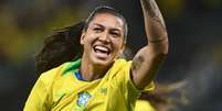 Bia Zanerato marcou o gol de vit&oacute;ria  Foto:  ALAN MORICI/AGIF / Estad&atilde;o
