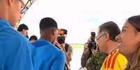 James Rodr&iacute;guez entra em pol&ecirc;mica ao ignorar filha do presidente da Col&ocirc;mbia  Foto: Reprodu&ccedil;&atilde;o/X
