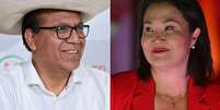 S&aacute;nchez e Fujimori apresentam vis&otilde;es opostas sobre o futuro do Peru  Foto: Getty Images / BBC News Brasil