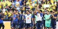 Jogadores da Sele&ccedil;&atilde;o Brasileira ap&oacute;s vit&oacute;ria sobre o Egito  Foto: Kirk Irwin/Getty Images