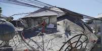 Prédios em General Santos ficaram destruídos  Foto: EPA / BBC News Brasil