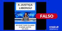 V&iacute;deo engana usu&aacute;rios no TikTok ao afirmar que lei permitiria 'limpar nome' de inadimplentes sem que ocorra o pagamento da d&iacute;vida Foto: Reprodu&ccedil;&atilde;o/TikTok / Estad&atilde;o