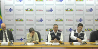 An&uacute;ncio foi feito durante coletiva de imprensa nesta segunda-feira, 8  Foto: Reprodu&ccedil;&atilde;o/Minist&eacute;rio da Sa&uacute;de