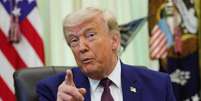 O presidente dos EUA, Donald Trump, discursa durante um evento no Salão Oval da Casa Branca em 3 de junho de 2026, em Washington, DC.  Foto: Kevin Dietsch/Getty Images