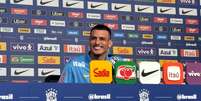 Ibañez em coletiva de imprensa da Seleção Brasileira na Copa do Mundo 2026  Foto: Ana Paula Almeida/Terra