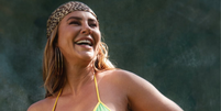 Paolla Oliveira de biqu&iacute;ni verde e amarelo  Foto: Reprodu&ccedil;&atilde;o/Instagram