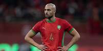 Sofyan Amrabat, volante do Marrocos, est&aacute; confiante para estreia na Copa do Mundo  Foto: Getty Images