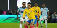 James Rodr&iacute;guez &eacute; uma das refer&ecirc;ncias t&eacute;cnicas da Col&ocirc;mbia- Foto: Hannah Foslien/Getty Images / Jogada10