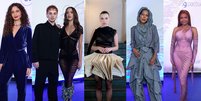 Alice Wegmann transforma livro em vestido e lidera desfile de famosos no Pr&ecirc;mio da M&uacute;sica Brasileira; veja os looks.  Foto: AGNews, BrazilNews/Instagram Saullo Moreira (@saullomoreira) / Purepeople