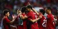 Portugal comemora vit&oacute;ria sobre a Nig&eacute;ria em amistoso   Foto: Divulga&ccedil;&atilde;o/Federa&ccedil;&atilde;o Portuguesa de Futebol