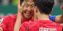 Lee Kang-in leva a Coreia do Sul ao ataque diante da Rep&uacute;blica Tcheca.&nbsp; Foto: Divulga&ccedil;&atilde;o / The KFA / Jogada10