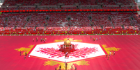 Cerim&ocirc;nia de abertura da Copa do Mundo de 2026 no Canad&aacute;  Foto: Reprodu&ccedil;&atilde;o/YouTube/Caz&eacute;TV