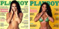 Antes e depois: Rosiane Pinheiro para a capa da Playboy  Foto: Reprodu&ccedil;&atilde;o | Instagram