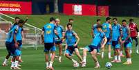 Sele&ccedil;&atilde;o da Espanha treina nos Estados Unidos  Foto: Divulga&ccedil;&atilde;o/RFEF