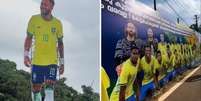 Torcida da Sele&ccedil;&atilde;o Brasileira na &Iacute;ndia surpreende nas redes sociais  Foto: Reprodu&ccedil;&atilde;o/Redes sociais