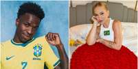 Vini Jr. &eacute; cobrado por torcedores para fazer gol para Virginia no primeiro jogo do Brasil Foto: Reprodu&ccedil;&atilde;o/Instagram