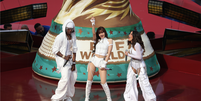 Rema, Lisa e Anitta na abertura da Copa do Mundo  Foto: Matt McNulty - FIFA/FIFA via Getty Images