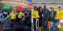 Famosos no jogo da Sele&ccedil;&atilde;o Brasileira  Foto: Reprodu&ccedil;&atilde;o/Instagram