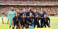 A sele&ccedil;&atilde;o brasileiro em amistoso contra o Egito.  Foto: Kirk Irwin/Getty Images