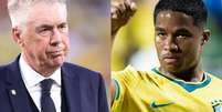 Ancelotti BOICOTANDO Endrick na Copa do Mundo? Em empate do Brasil contra Marrocos, jovem fica no banco e decis&atilde;o gera revolta nas redes sociais.  Foto: Getty Images / Purepeople