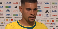 'Campo estava muito seco, dificultou nosso jogo': Bruno Guimar&atilde;es justifica empate entre Brasil e Marrocos  Foto: Reprodu&ccedil;&atilde;o/YouTube/Caz&eacute;TV