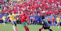 Saibari abriu o placar em bonito gol para o Marrocos contra o Brasil  Foto: Marc Atkins/Getty Images
