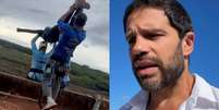 Duda Nagle revela que saltou de ponte onde jovem morreu em Limeira  Foto: Reprodução / Instagram / TV Globo / Perfil Brasil