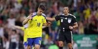 Ayari n&atilde;o comemorou o gol marcado contra a Tun&iacute;sia.  Foto: Hector Vivas - FIFA/FIFA via Getty Images