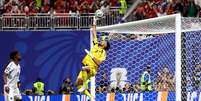 Vozinha, goleiro de Cabo Verde, fechou o gol contra a Espanha  Foto: Getty Images
