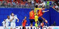 Goleiro de Cabo Verde, Josimar Jos&eacute; &Eacute;vora Dias, mais conhecido como Vozinha, foi o grande destaque da estreia na Copa entre Espanha e Cabo Verde Foto: Divulga&ccedil;&atilde;o/X/Espanha