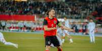 Marcel Sabitzer (Áustria) durante jogo contra a Tunísia, no dia 01.06.2026. Foto: Julia Schadauer / Alamy