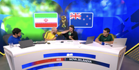 Marcelo Hazan ficou emocionado ao final de narração na CazéTV  Foto: Reprodução/CazéTV