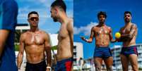 Os jogadores de Portugal aproveitaram o &uacute;ltimo final de semana para curtir uma praia  Foto: Reprodu&ccedil;&atilde;o/Instagram