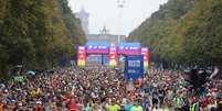 Largada da Maratona de Berlim &eacute; embalada por "Sirius", de The Alan Parsons Project, trilha j&aacute; tradicional da prova alem&atilde; (Foto: Fernanda Paradizo) Foto: Divulga&ccedil;&atilde;o / Contra-Rel&oacute;gio