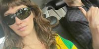 Chloe Barrena, enteada de Carlo Ancelotti, com look para torcer pelo Brasil  Foto: Reprodução/Instagram