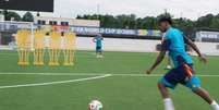 Lamine Yamal em treino antes de jogo contra a Arábia Saudita pela segunda rodada da Copa de 2026.  Foto: Reprodução/ Redes Sociais