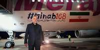 Chefe da equipe de negociação iraniana, Mohammad Bagher Ghalibaf, chega ao Aeroporto de Zurique, em Zurique, Suíça. Imagem ilustrativa.  Foto: via REUTERS - Hamed Malekpour / RFI
