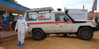 Centro de tratamento do ebola de Bunia, no leste da RDC, em 15 de junho de 2026.  Foto: REUTERS - Gradel Muyisa Mumbere / RFI