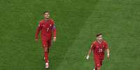 Cristiano Ronaldo e Francisco Conceição em partida contra a República Democrática do Congo  Foto:  Lars Baron/Getty Images