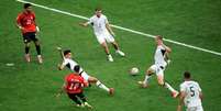 Sele&ccedil;&atilde;o do Egito celebra primeira vit&oacute;ria e assume a lideran&ccedil;a do grupo - Foto: Alex Grimm/Getty Images / Jogada10
