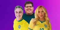 Enquanto Luciano Huck e Virginia Fonseca s&atilde;o massacrados na internet por anunciar bets, Casimiro Miguel, o Caz&eacute;, recebe 'hate' bem menor  Foto: Fotomontagem: Sala de TV