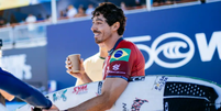 Yago Dora está nas semifinais em Saquarema Foto: Thiago Diz/ WSL