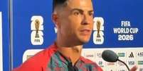 Cristiano Ronaldo em entrevista após goleada de Portugal sobre o Uzbequistão - Foto: Reprodução / Jogada10